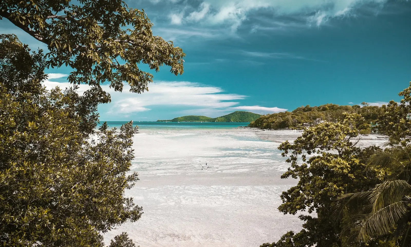 Aerial view of a Phuket beach